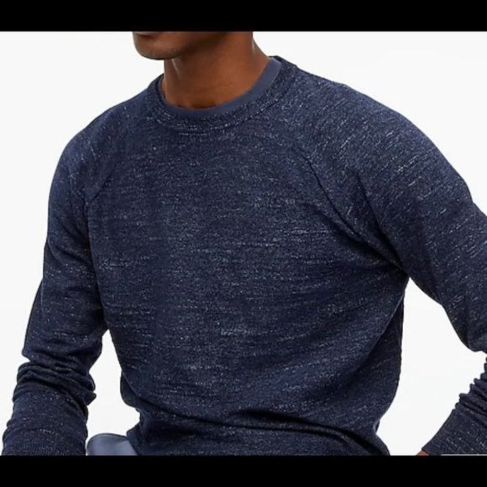 J. Crew Factory Men’s Cotton Raglan Sleeve Budded Crewneck Size Large